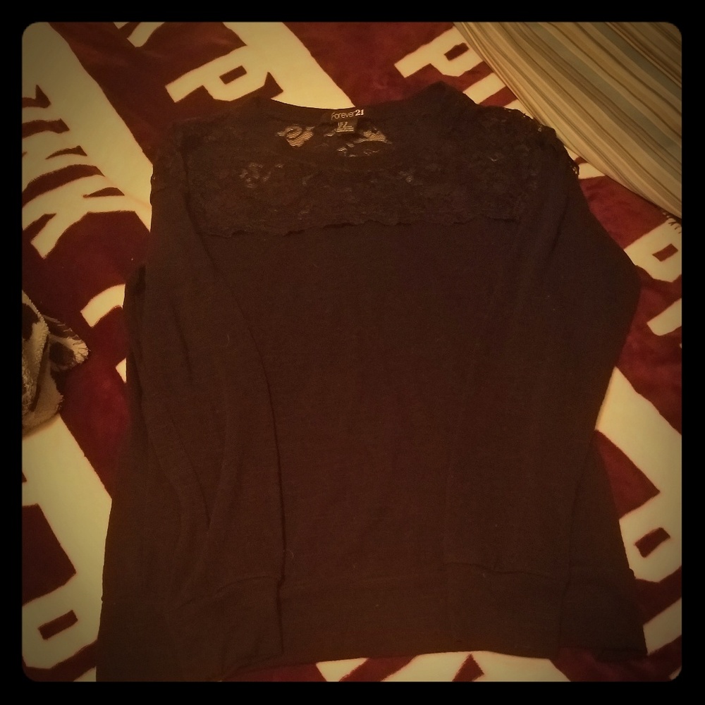 Shirt lace top